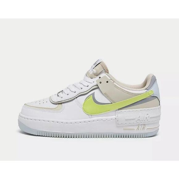 Nike Air Force 1 Shadow Woman's Size 7.5
New in Box/ White/Lemon Twist/ Grey - Picture 7 of 9